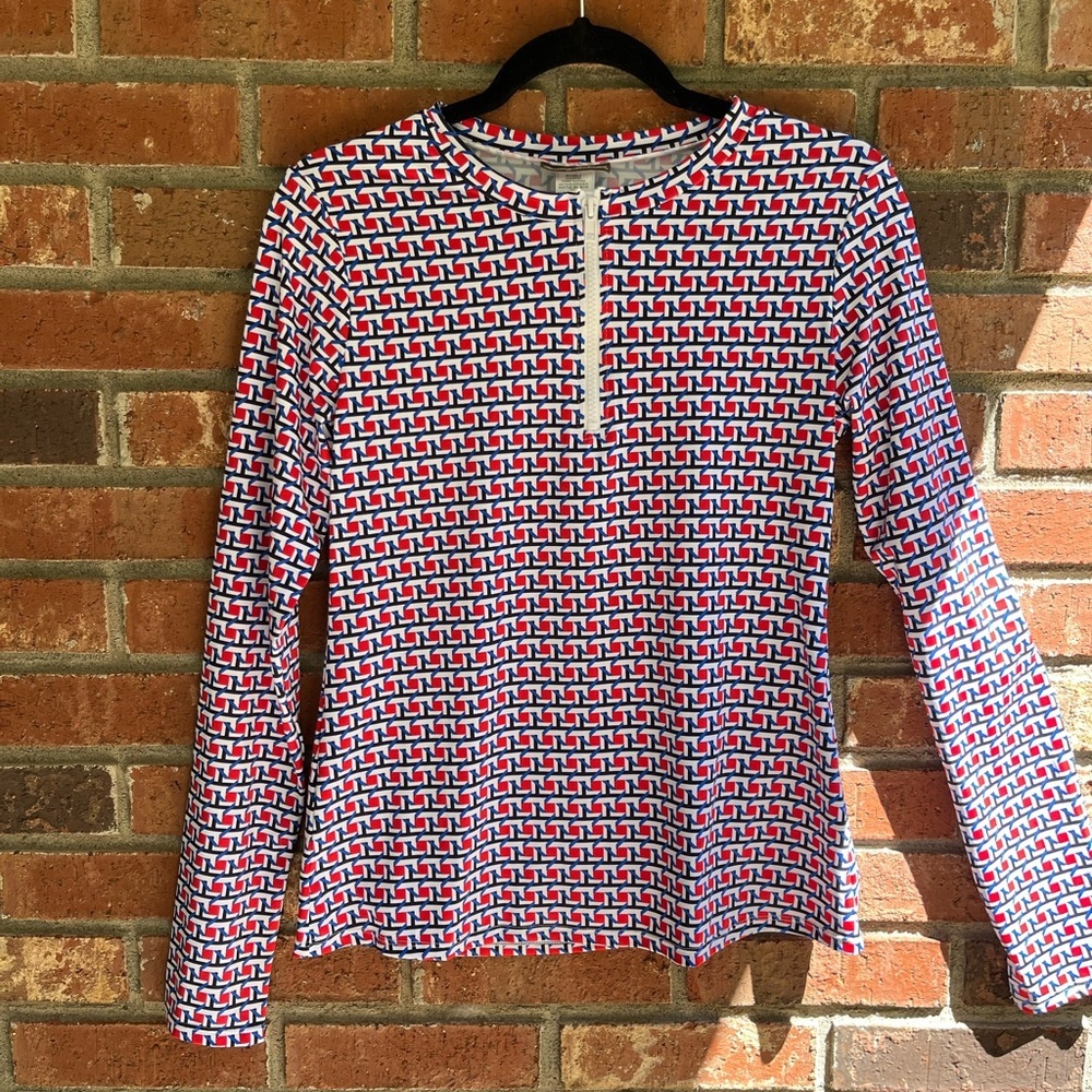Tommy Bahama Rash Guard Top active Swim Beech Surf vacation Cruise Wear size L - Picture 1 of 6